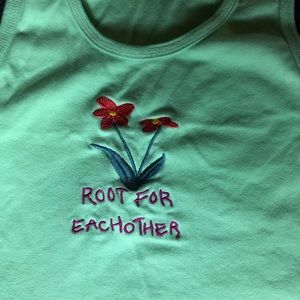 Root For Each Other Cropped Tank